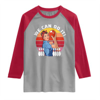 Feminist Bowling Raglan Shirt We Can Do It - Wonder Print Shop