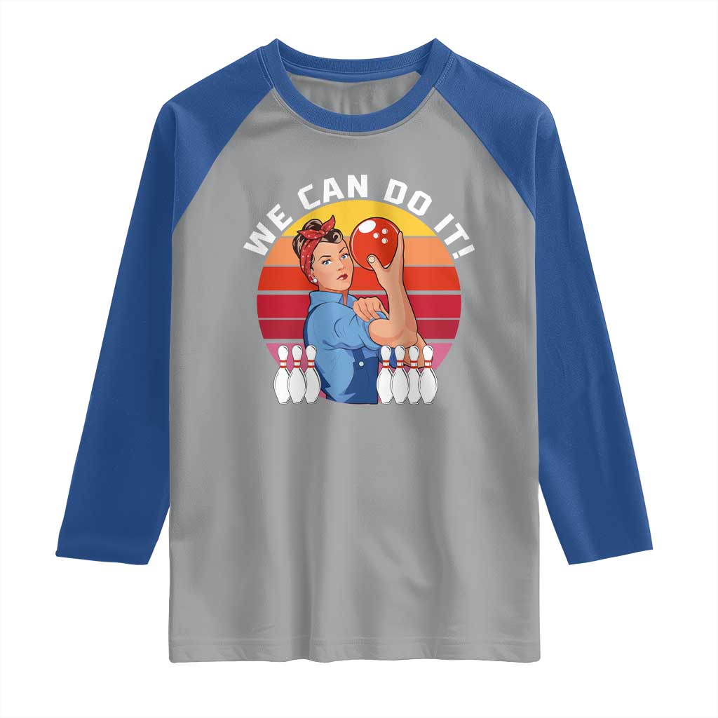 Feminist Bowling Raglan Shirt We Can Do It - Wonder Print Shop