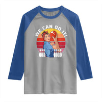 Feminist Bowling Raglan Shirt We Can Do It - Wonder Print Shop