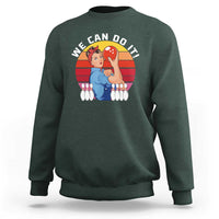 Feminist Bowling Sweatshirt We Can Do It - Wonder Print Shop