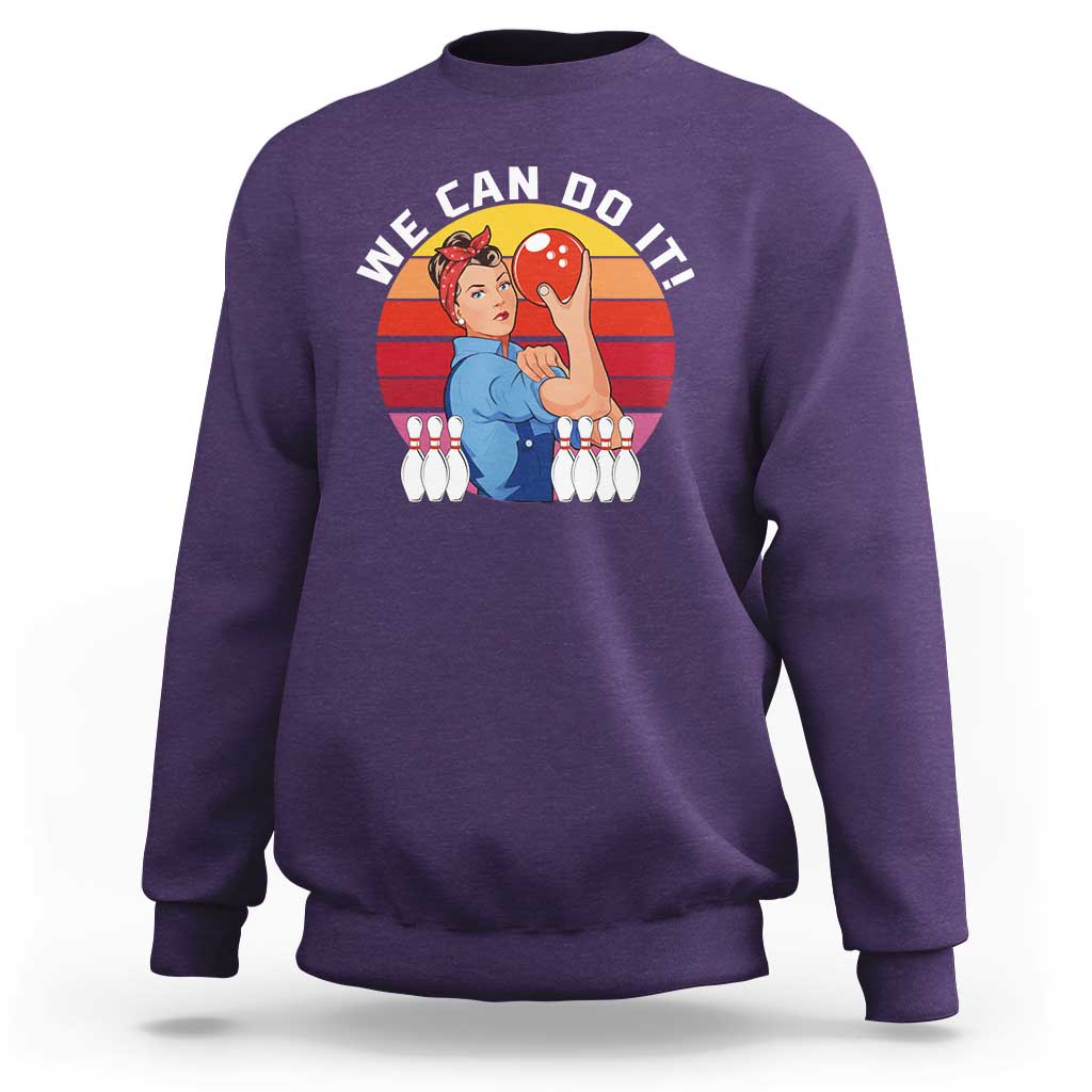 Feminist Bowling Sweatshirt We Can Do It - Wonder Print Shop