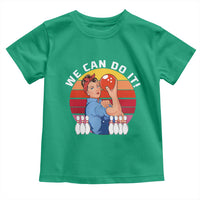 Feminist Bowling Toddler T Shirt We Can Do It - Wonder Print Shop