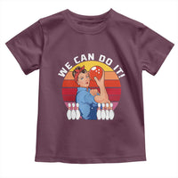 Feminist Bowling Toddler T Shirt We Can Do It - Wonder Print Shop