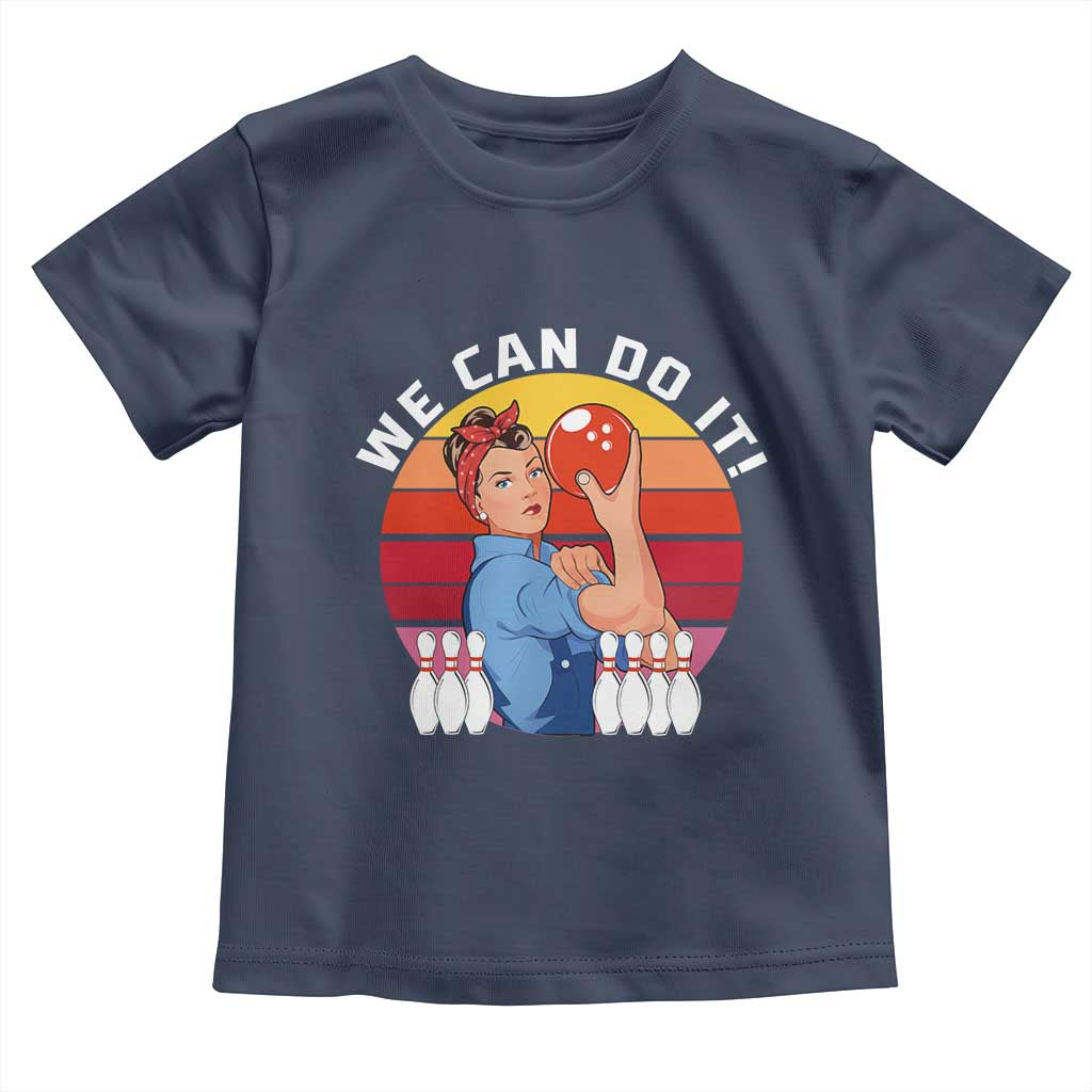 Feminist Bowling Toddler T Shirt We Can Do It - Wonder Print Shop