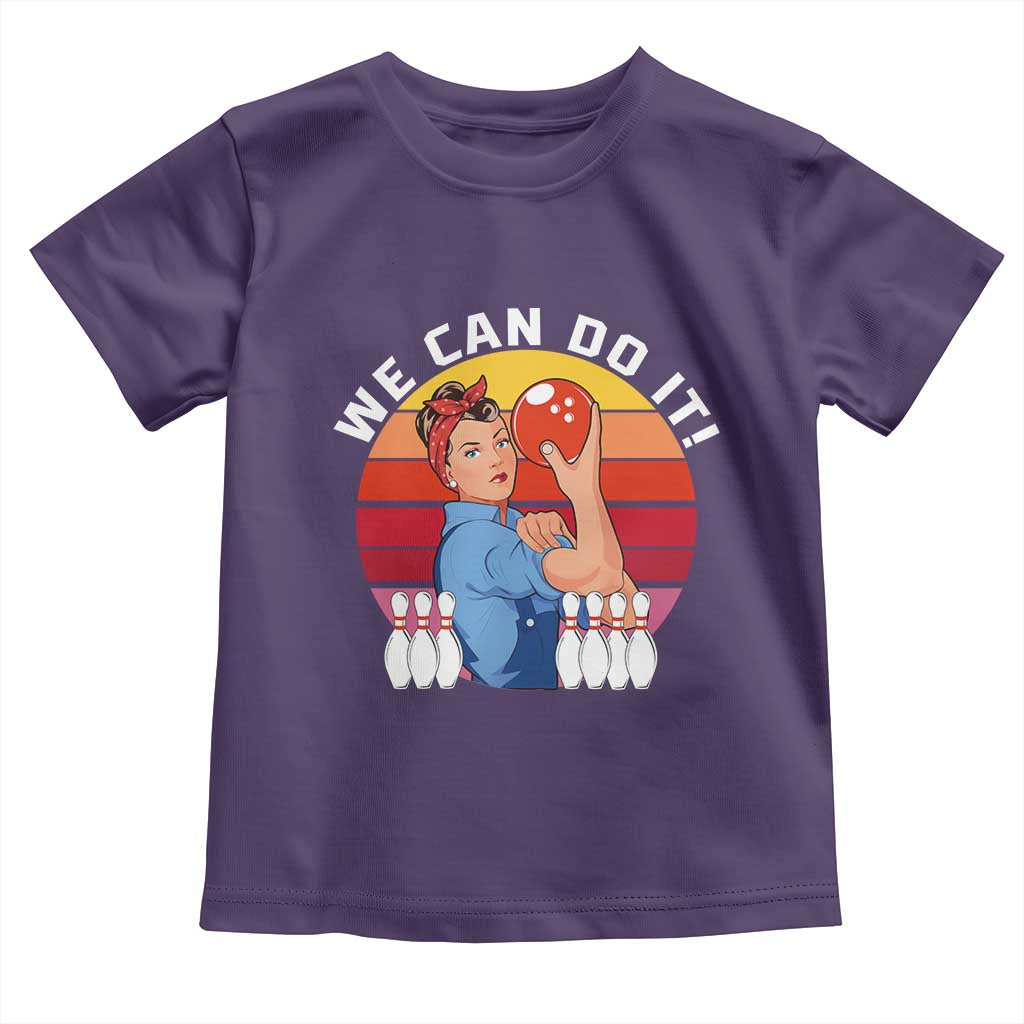 Feminist Bowling Toddler T Shirt We Can Do It - Wonder Print Shop