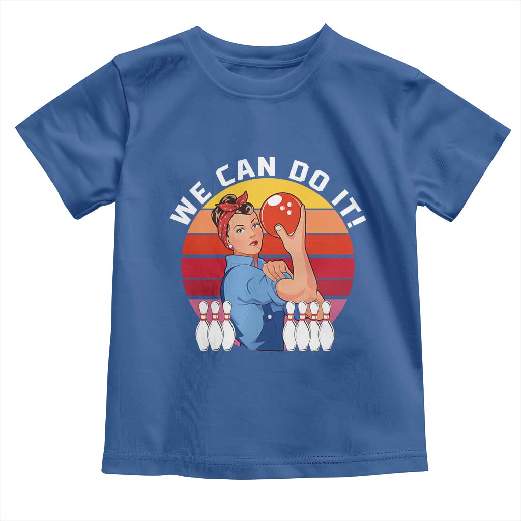 Feminist Bowling Toddler T Shirt We Can Do It - Wonder Print Shop