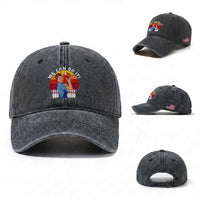 Feminist Bowling Washed Cotton Baseball Cap We Can Do It