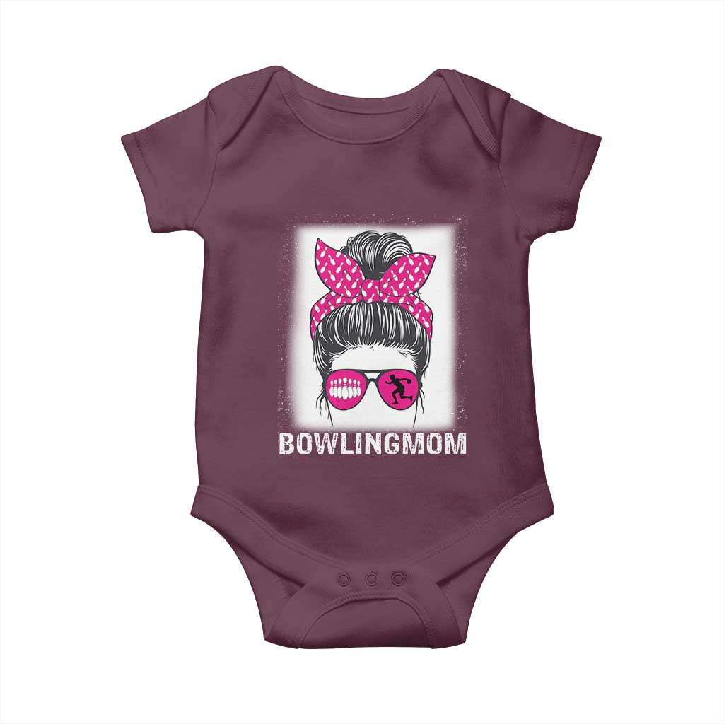 Bowling Mom Life Baby Onesie Funny Bowler Gift - Wonder Print Shop