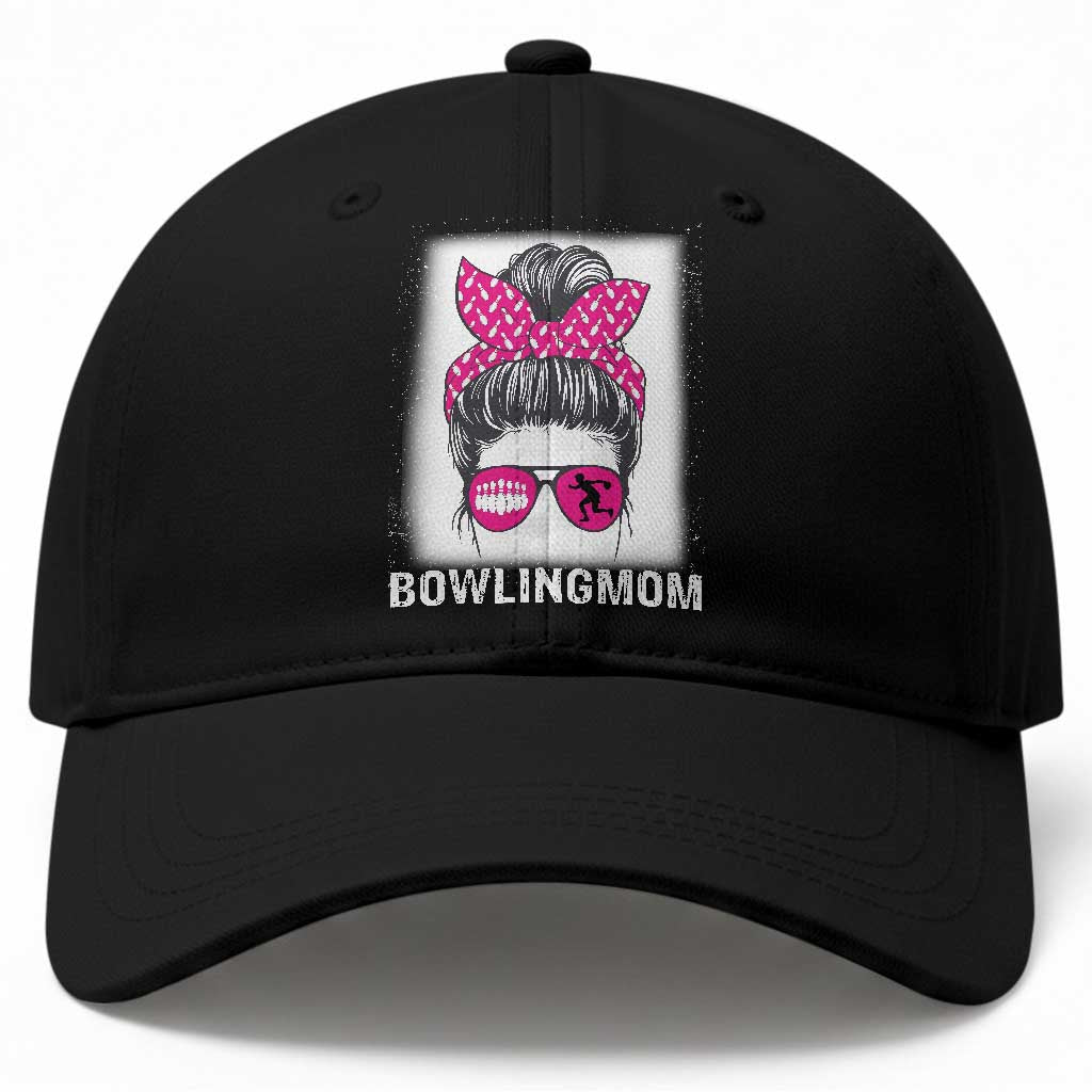 Bowling Mom Life Baseball Cap Funny Bowler Gift