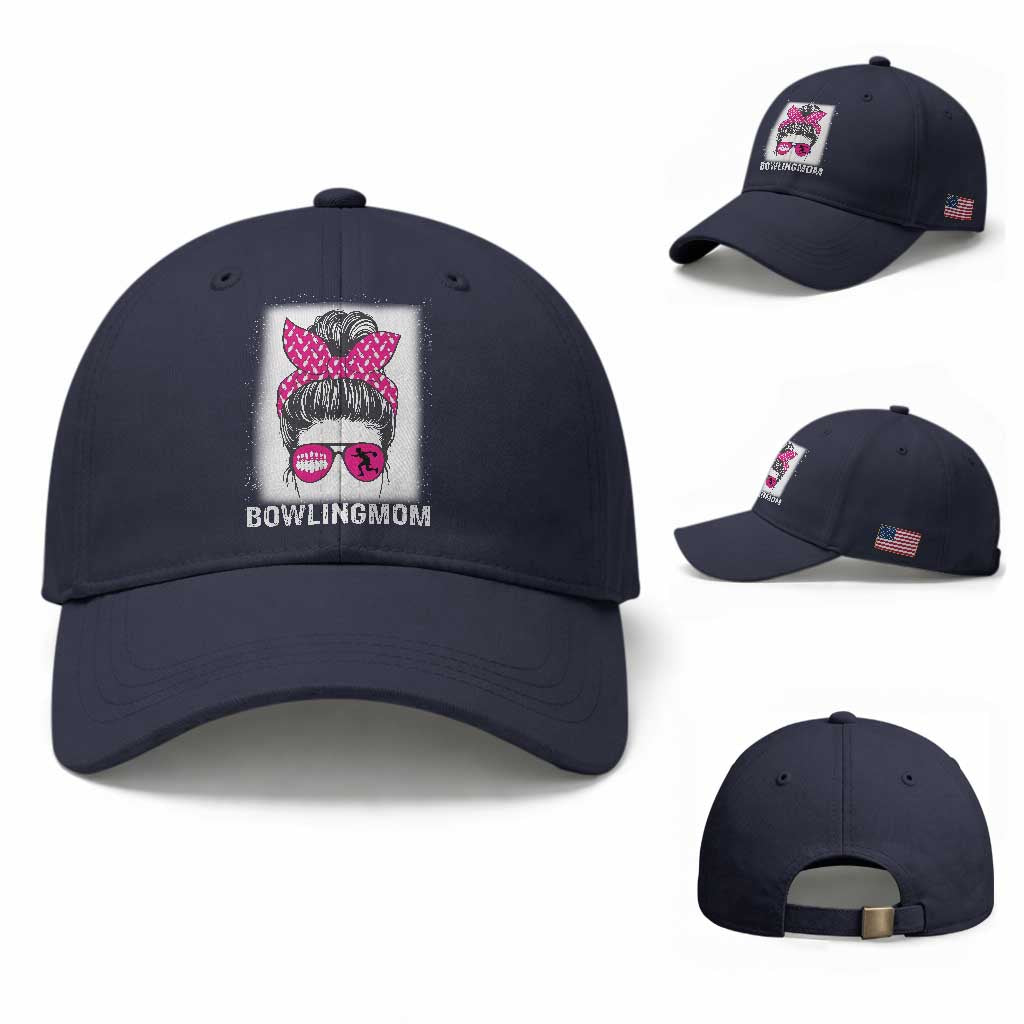Bowling Mom Life Baseball Cap Funny Bowler Gift