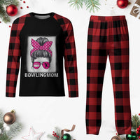 Bowling Mom Life Plaid Pajama Set Funny Bowler Gift - Wonder Print Shop