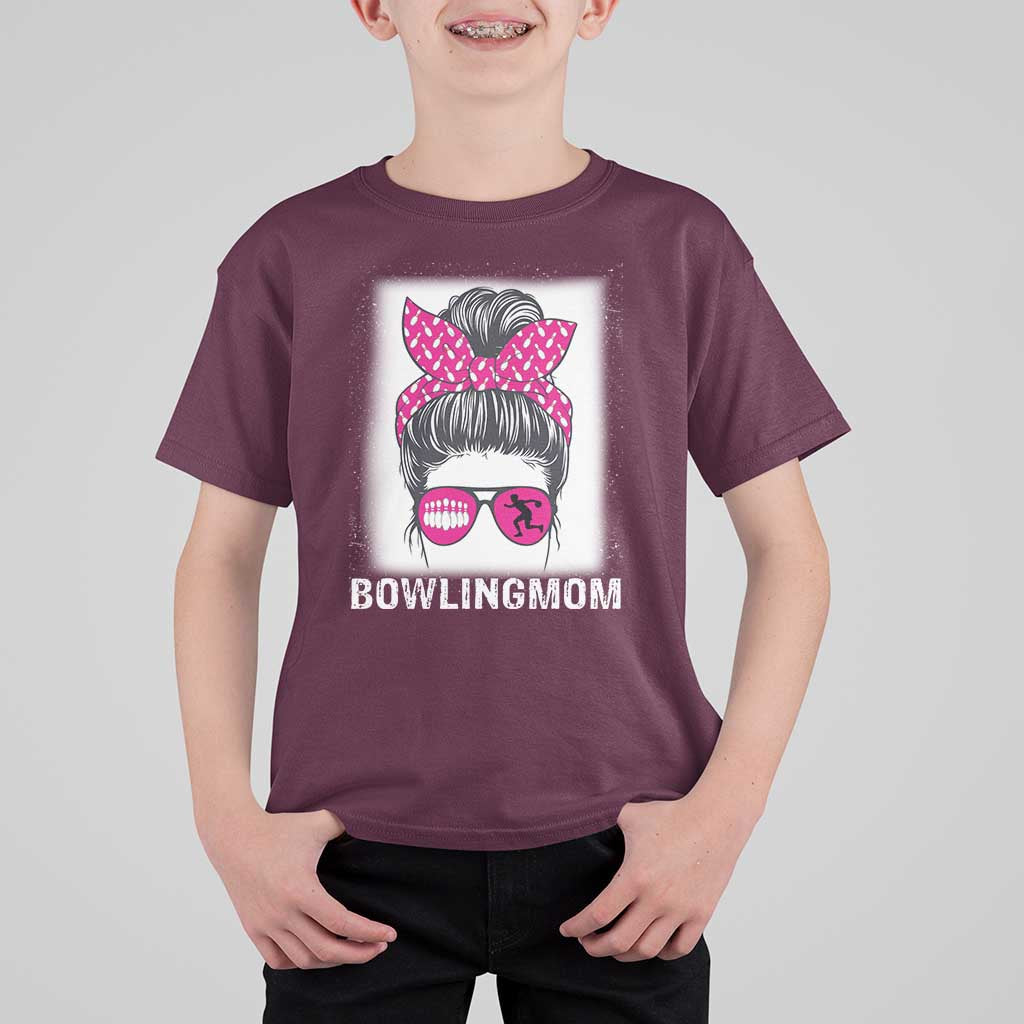 Bowling Mom Life T Shirt For Kid Funny Bowler Gift - Wonder Print Shop