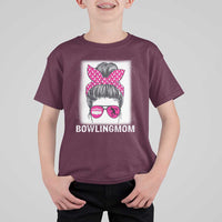 Bowling Mom Life T Shirt For Kid Funny Bowler Gift - Wonder Print Shop