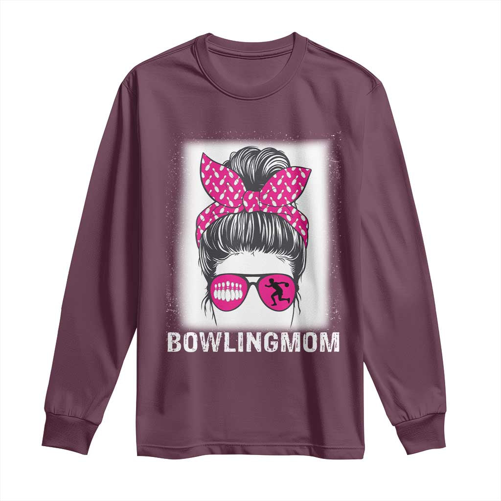 Bowling Mom Life Long Sleeve Shirt Funny Bowler Gift - Wonder Print Shop