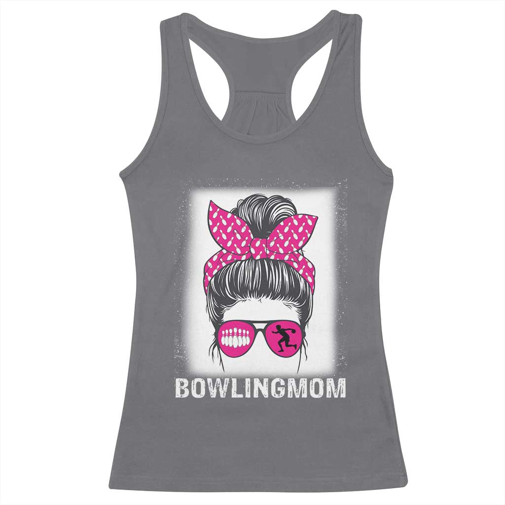 Bowling Mom Life Racerback Tank Top Funny Bowler Gift - Wonder Print Shop