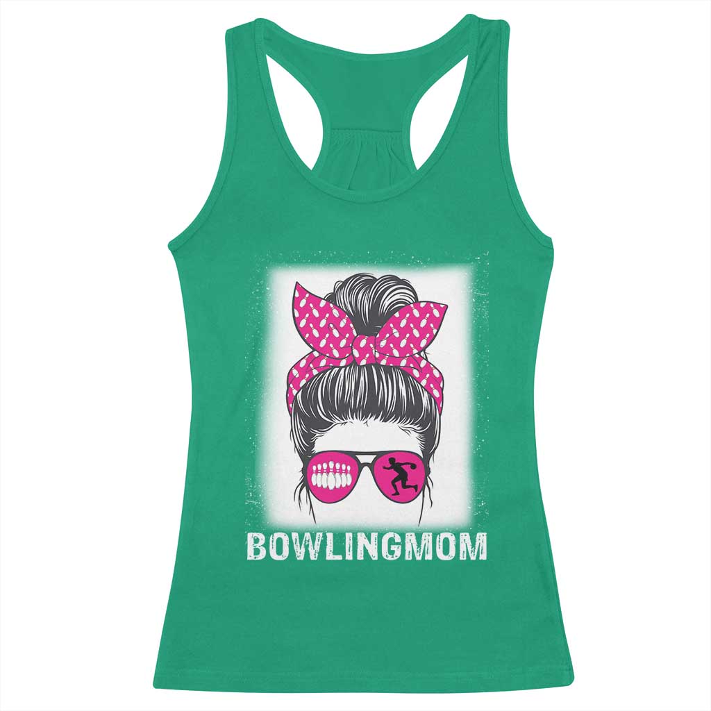 Bowling Mom Life Racerback Tank Top Funny Bowler Gift - Wonder Print Shop