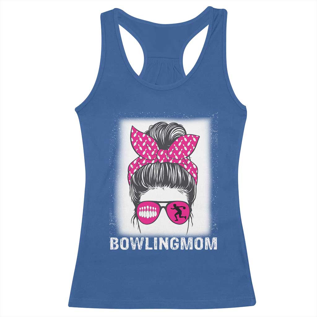 Bowling Mom Life Racerback Tank Top Funny Bowler Gift - Wonder Print Shop