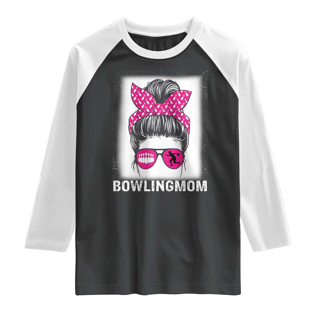 Bowling Mom Life Raglan Shirt Funny Bowler Gift - Wonder Print Shop