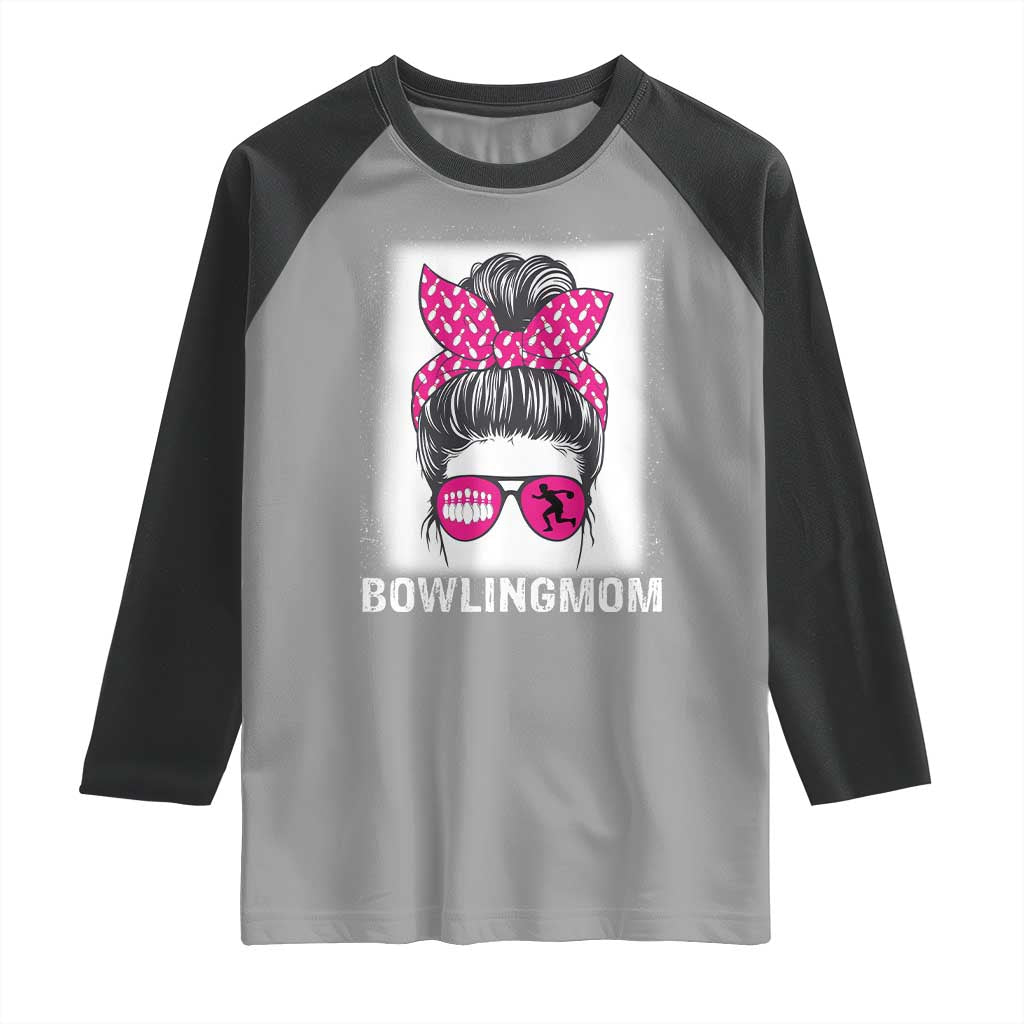 Bowling Mom Life Raglan Shirt Funny Bowler Gift - Wonder Print Shop