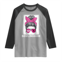 Bowling Mom Life Raglan Shirt Funny Bowler Gift - Wonder Print Shop
