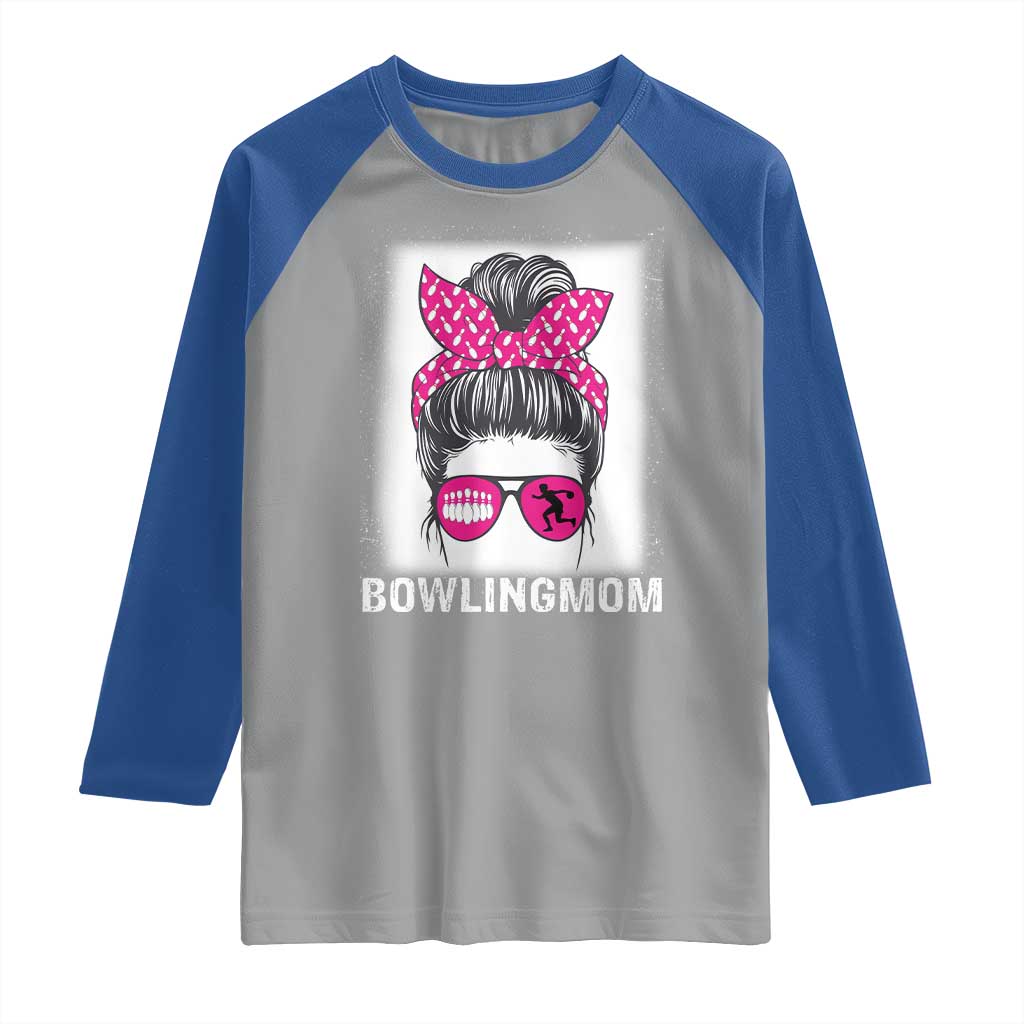 Bowling Mom Life Raglan Shirt Funny Bowler Gift - Wonder Print Shop