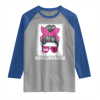 Bowling Mom Life Raglan Shirt Funny Bowler Gift - Wonder Print Shop