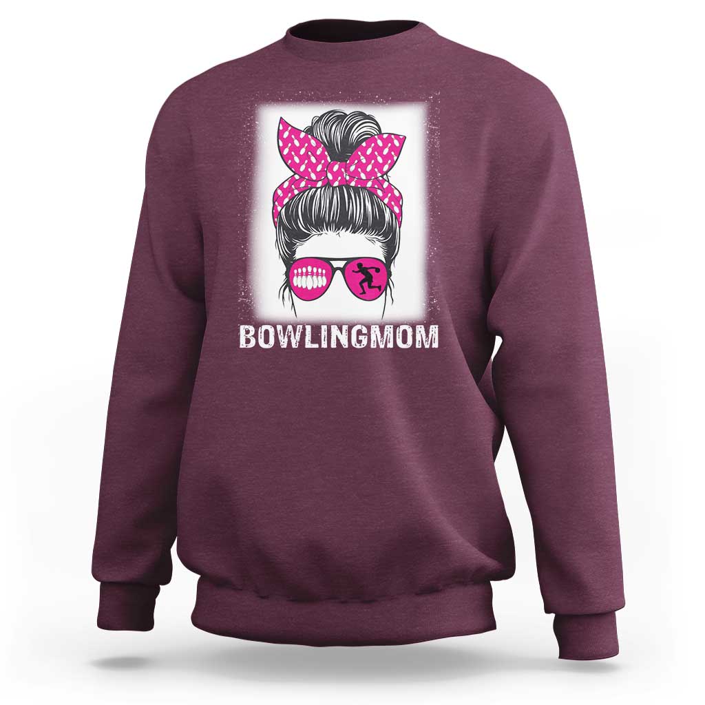 Bowling Mom Life Sweatshirt Funny Bowler Gift - Wonder Print Shop