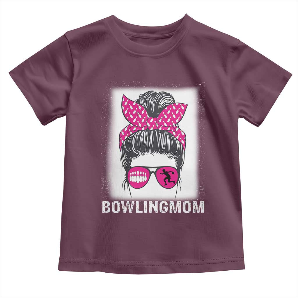 Bowling Mom Life Toddler T Shirt Funny Bowler Gift - Wonder Print Shop