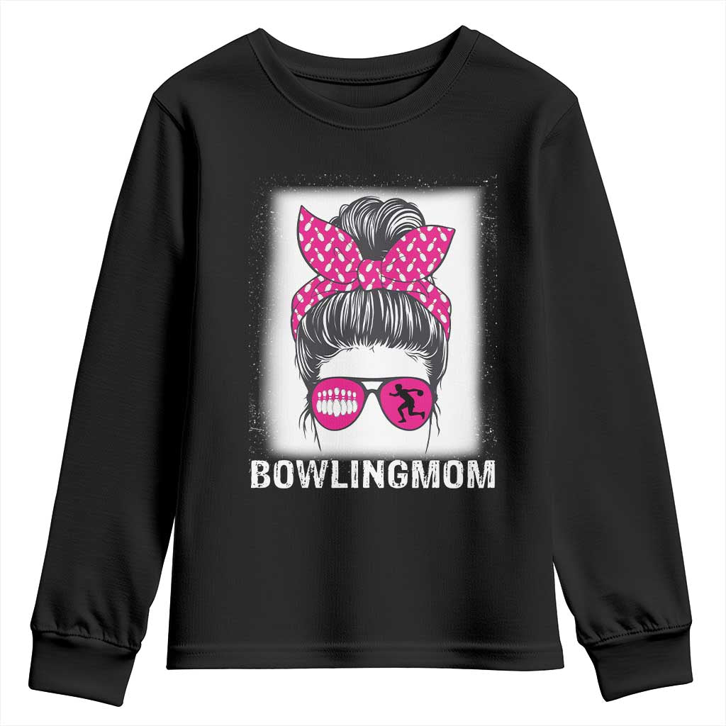 Bowling Mom Life Youth Sweatshirt Funny Bowler Gift - Wonder Print Shop