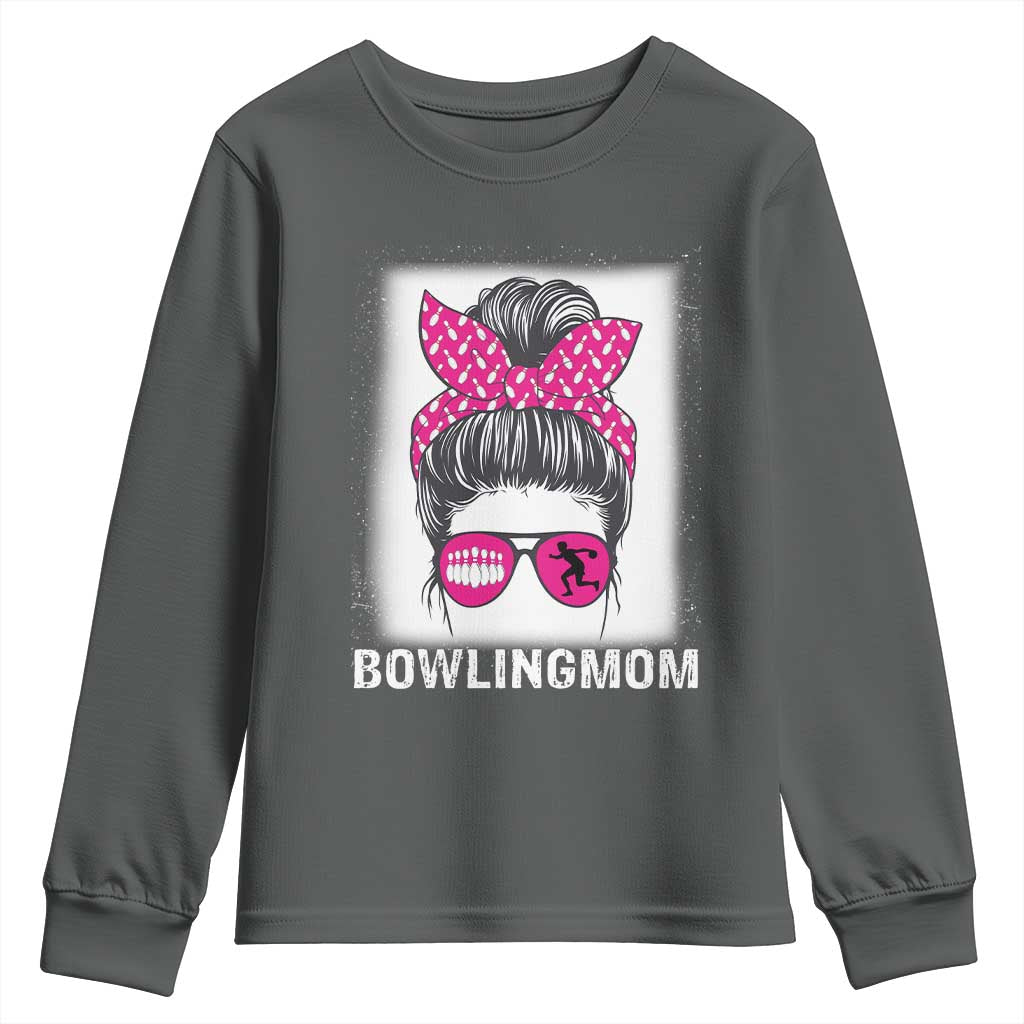 Bowling Mom Life Youth Sweatshirt Funny Bowler Gift - Wonder Print Shop