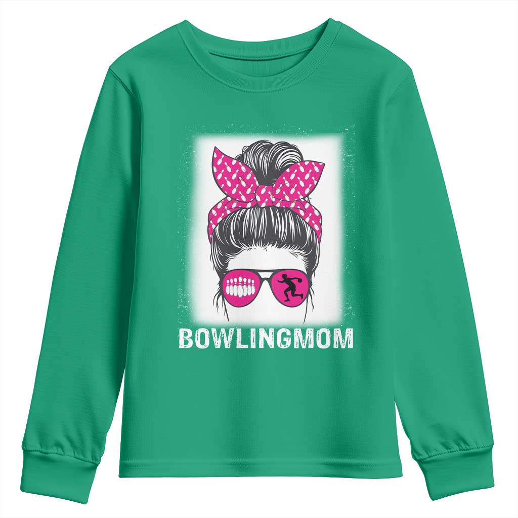 Bowling Mom Life Youth Sweatshirt Funny Bowler Gift - Wonder Print Shop