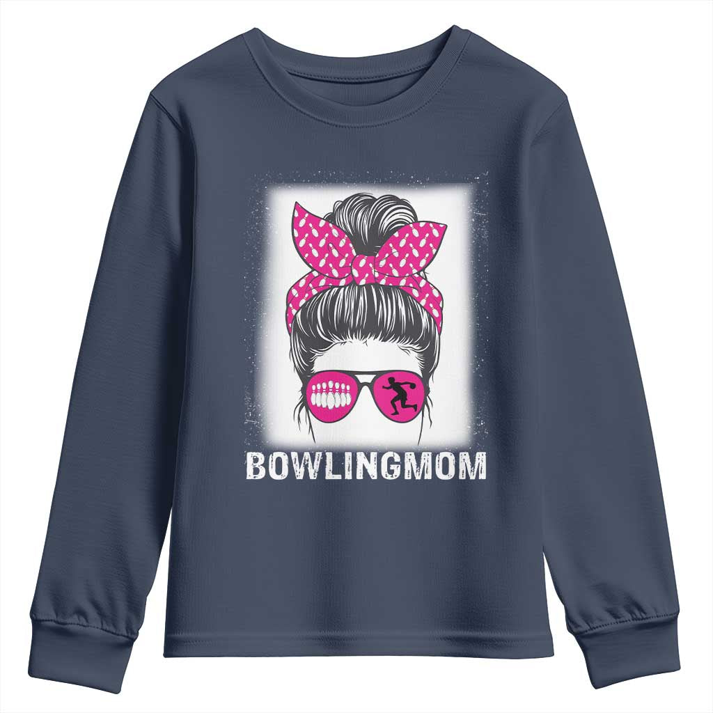 Bowling Mom Life Youth Sweatshirt Funny Bowler Gift - Wonder Print Shop