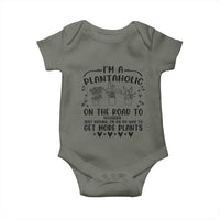 Funny Plant Lover Baby Onesie Im A Plantaholic On My Way To Get More Plants - Wonder Print Shop
