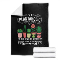 Funny Plantaholic Throw Blanket Im On My Way To Get More Plants - Wonder Print Shop