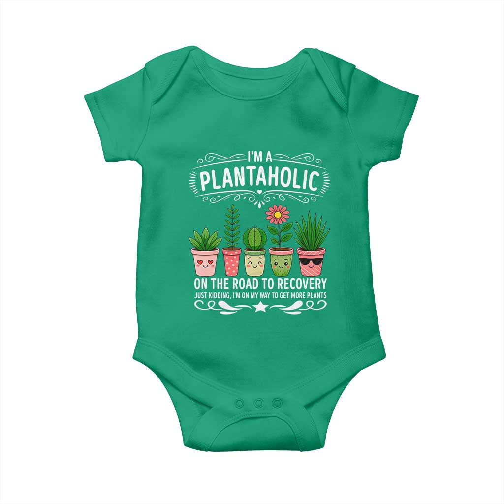 Funny Plantaholic Baby Onesie Im On My Way To Get More Plants - Wonder Print Shop
