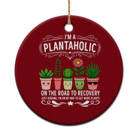 Funny Plantaholic Ceramic Ornament Im On My Way To Get More Plants - Wonder Print Shop