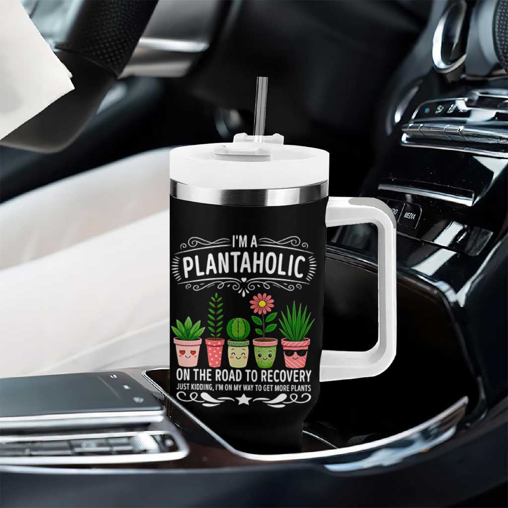 Funny Plantaholic Tumbler With Handle Im On My Way To Get More Plants - Wonder Print Shop