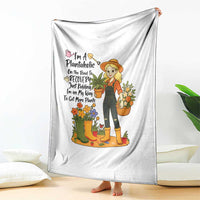 Plantaholic Throw Blanket Im On My Way To Get More Plants - Wonder Print Shop