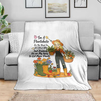 Plantaholic Throw Blanket Im On My Way To Get More Plants - Wonder Print Shop