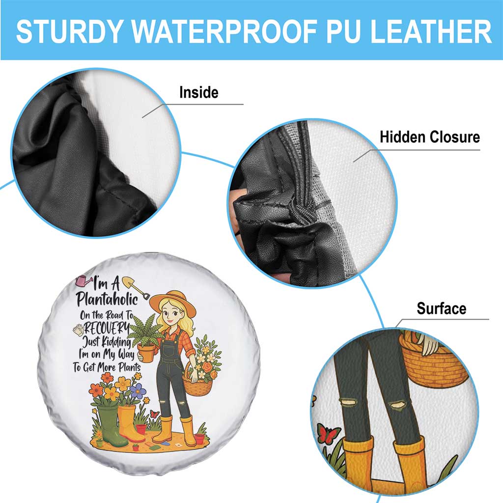 Plantaholic Spare Tire Cover Im On My Way To Get More Plants - Wonder Print Shop