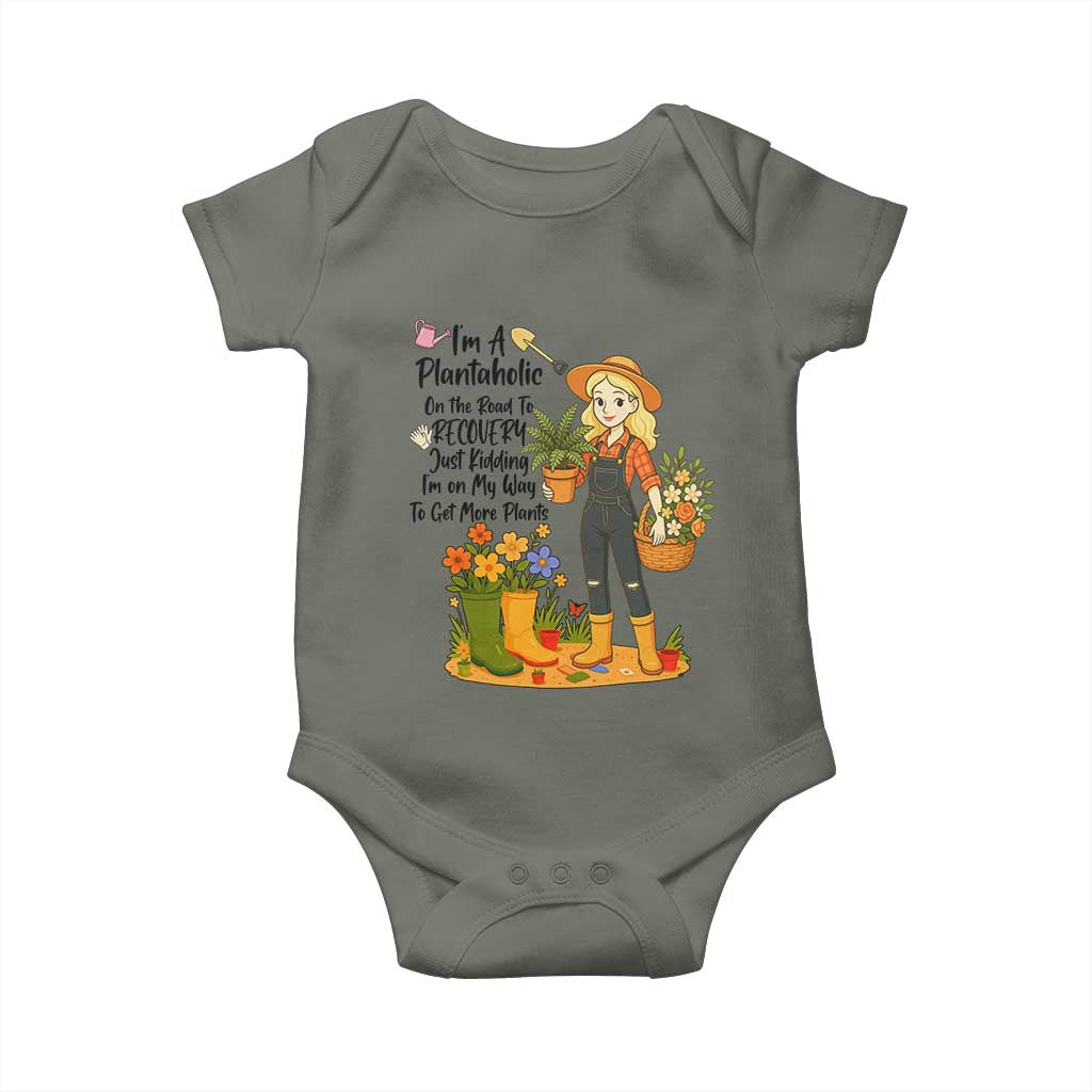 Plantaholic Baby Onesie Im On My Way To Get More Plants - Wonder Print Shop