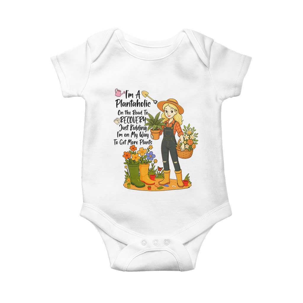 Plantaholic Baby Onesie Im On My Way To Get More Plants - Wonder Print Shop