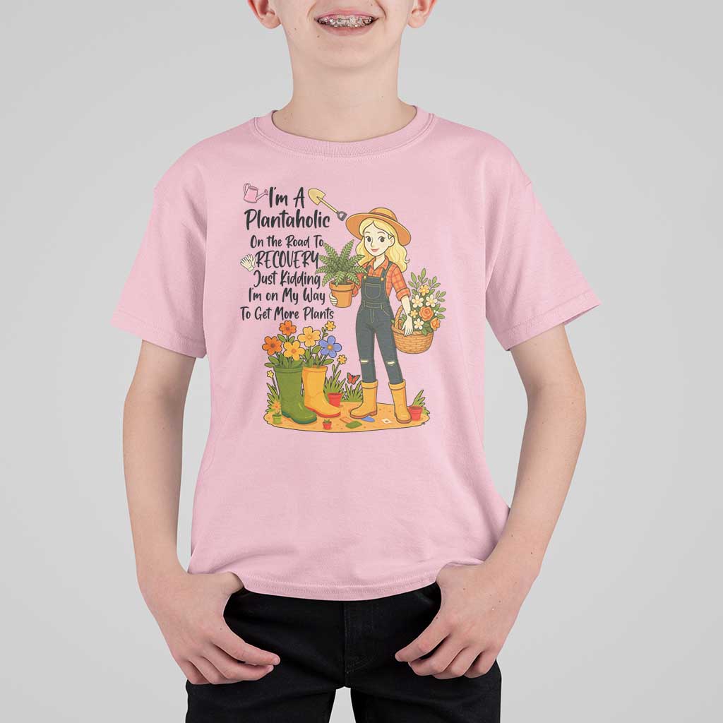 Plantaholic T Shirt For Kid Im On My Way To Get More Plants - Wonder Print Shop