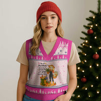 Plantaholic V-Neck Knit Sweater Vest Im On My Way To Get More Plants - Wonder Print Shop