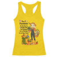 Plantaholic Racerback Tank Top Im On My Way To Get More Plants - Wonder Print Shop