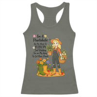 Plantaholic Racerback Tank Top Im On My Way To Get More Plants - Wonder Print Shop