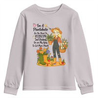 Plantaholic Youth Sweatshirt Im On My Way To Get More Plants - Wonder Print Shop