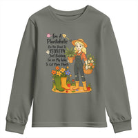 Plantaholic Youth Sweatshirt Im On My Way To Get More Plants - Wonder Print Shop