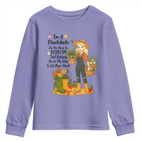 Plantaholic Youth Sweatshirt Im On My Way To Get More Plants - Wonder Print Shop