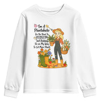 Plantaholic Youth Sweatshirt Im On My Way To Get More Plants - Wonder Print Shop